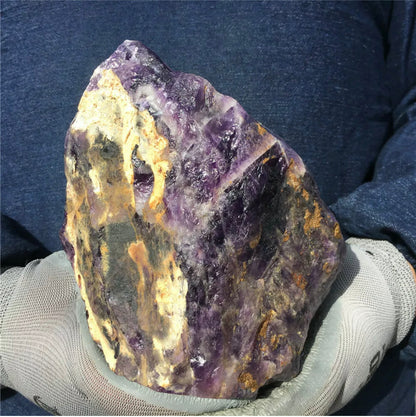 Natural Dreamy Amethyst Quartz Crystal rough Specimen