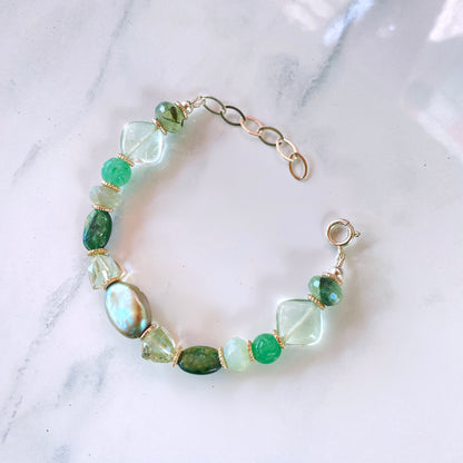 Get your green gemstones on, Bracelet