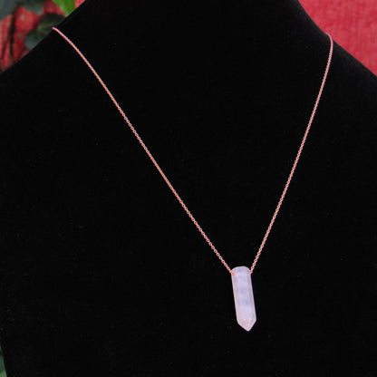 Rose Quartz Point Necklace