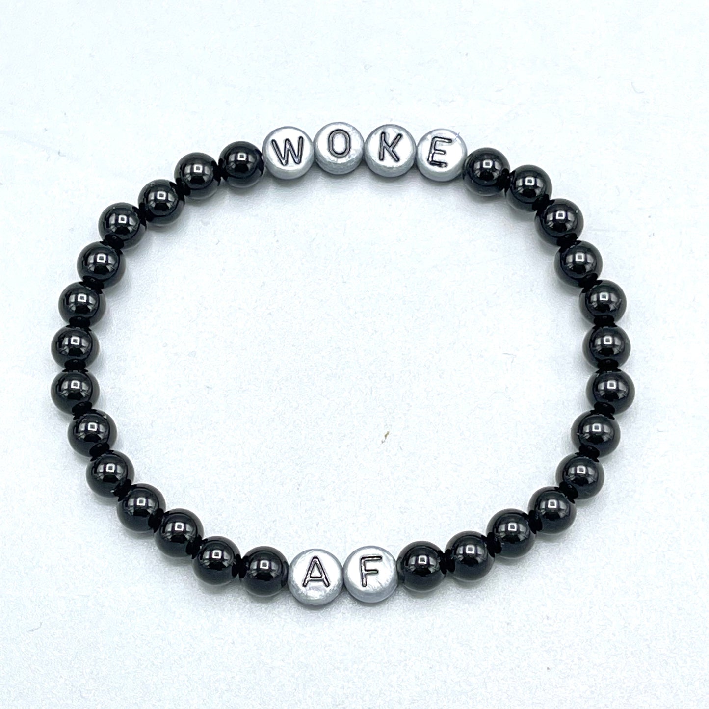 Woke AF Onyx Gemstone Bracelet