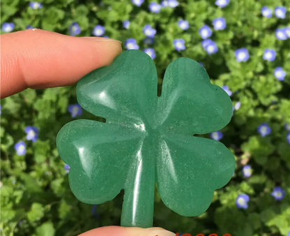 Green Aventurine Four Leaf Clover