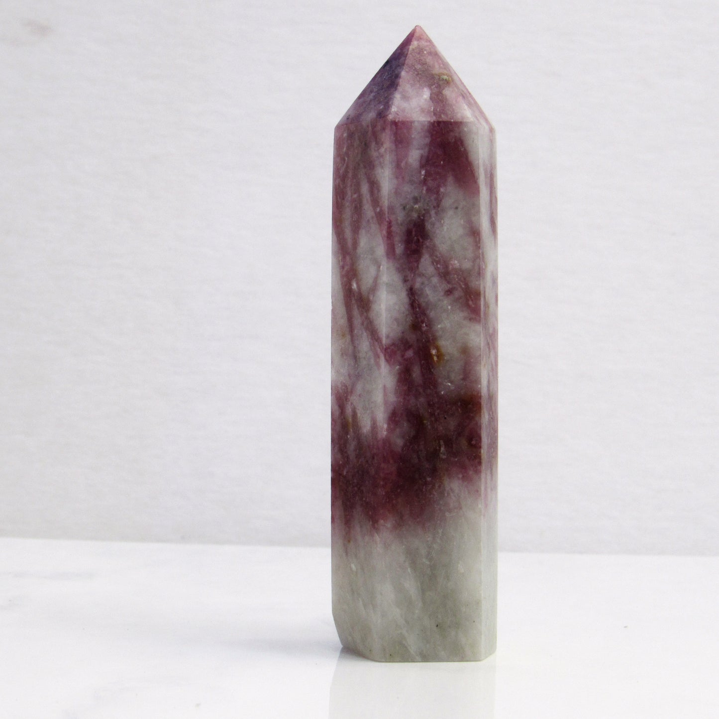 Natural Pink Tourmaline Wand Tower obelisk