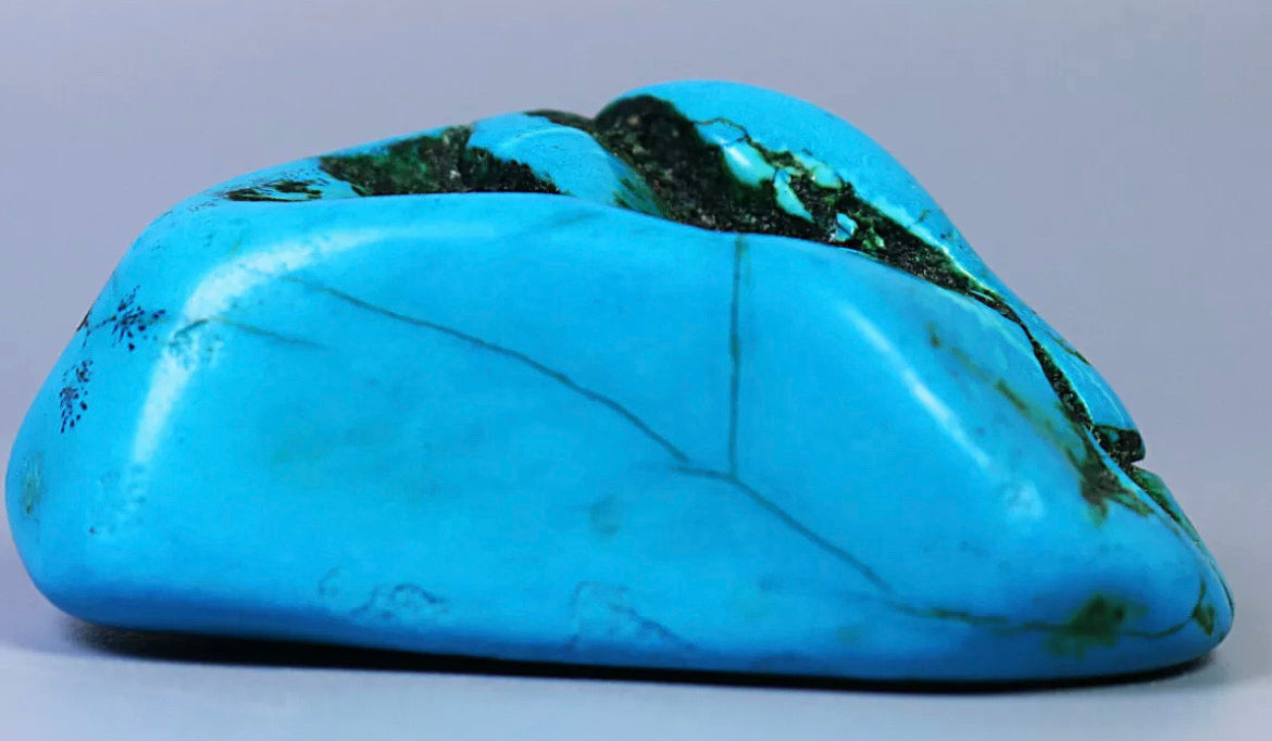 Blue turquoise gemstone rough stone Crystal mineral specimen