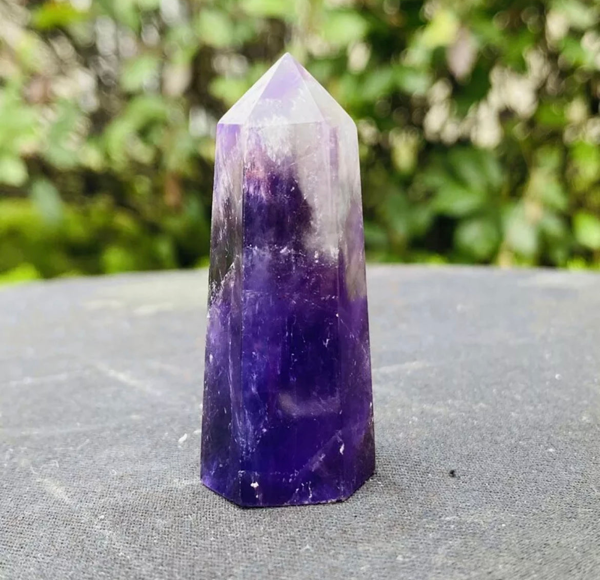 Natural Amethyst Crystal Wand Obelisk