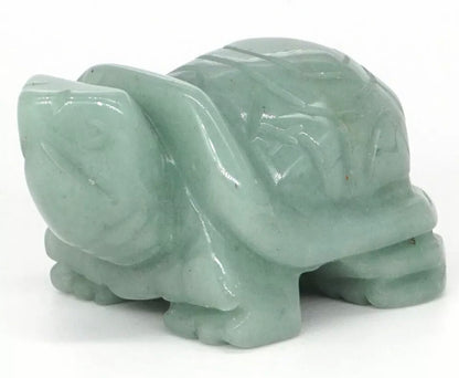 Natural Green Aventurine gemstone carved Turtle Figurine