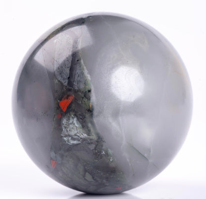 Natural Semiprecious Gemstone Crystal African Bloodstone Sphere