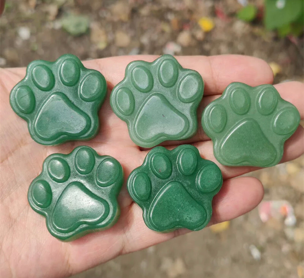 Natural Green Aventurine Paw