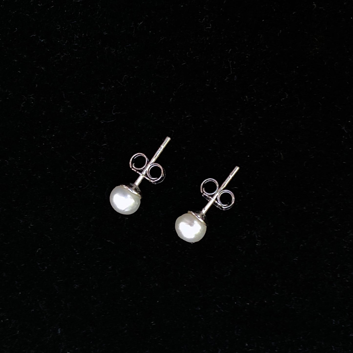 Genuine Pearl Stud Earrings