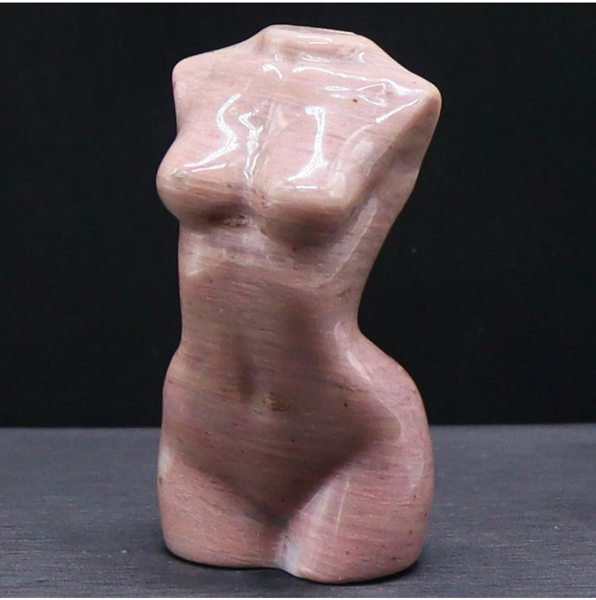 Natural Rhodonite Female Body Figurine