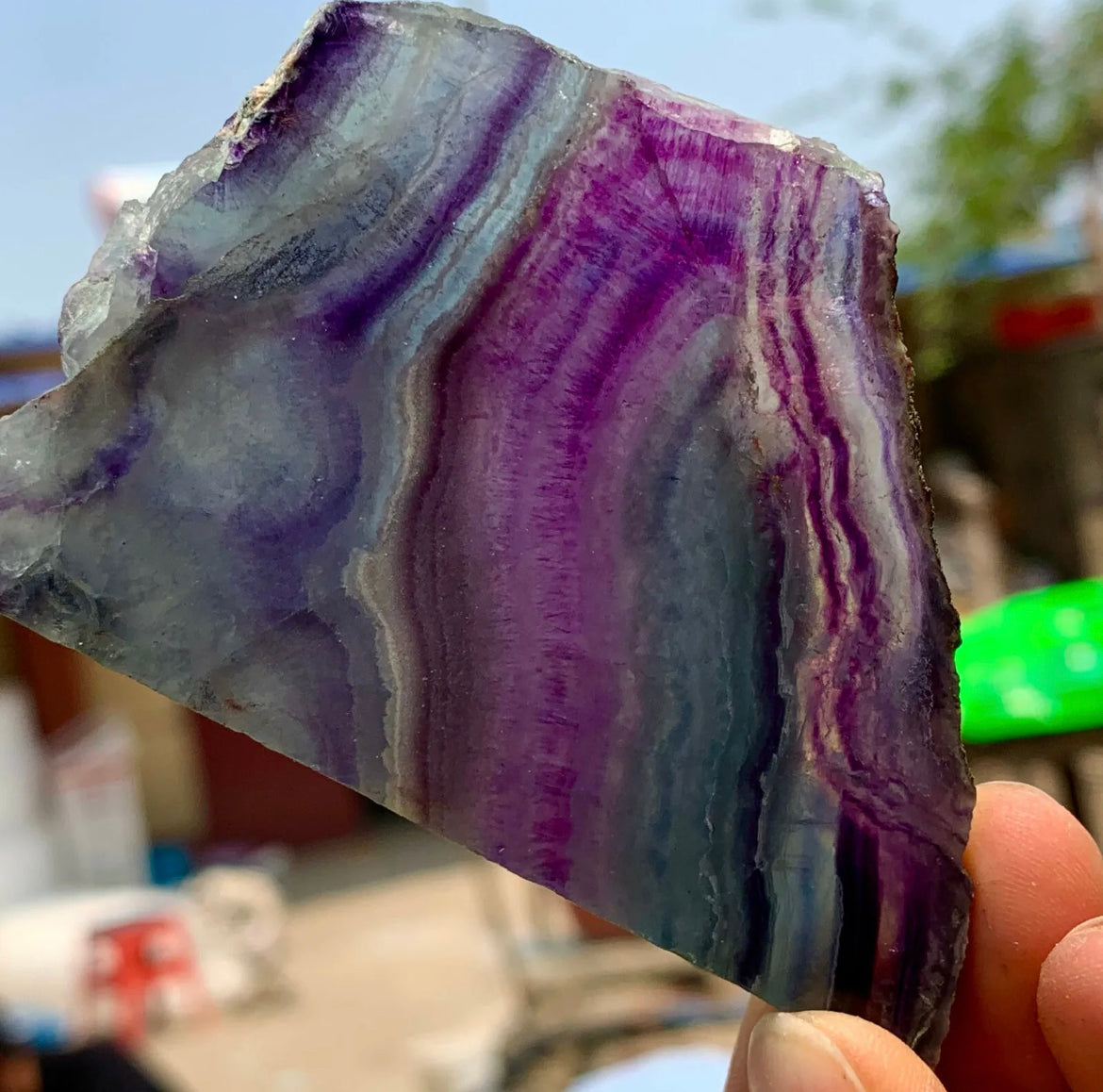 Natural Rainbow Fluorite Free form gemstone