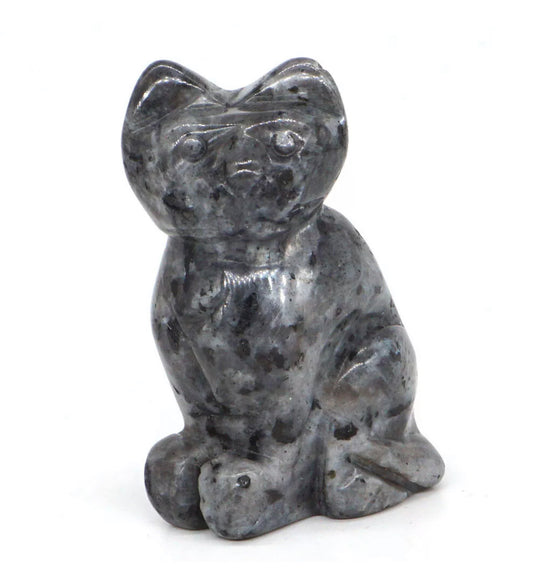 Natural Larvikite Gemstone Cat