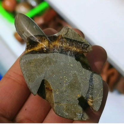 Natural Dragon Serpentine gemstone Turtle