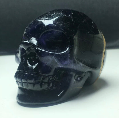 Gemstone Fluorite Skull