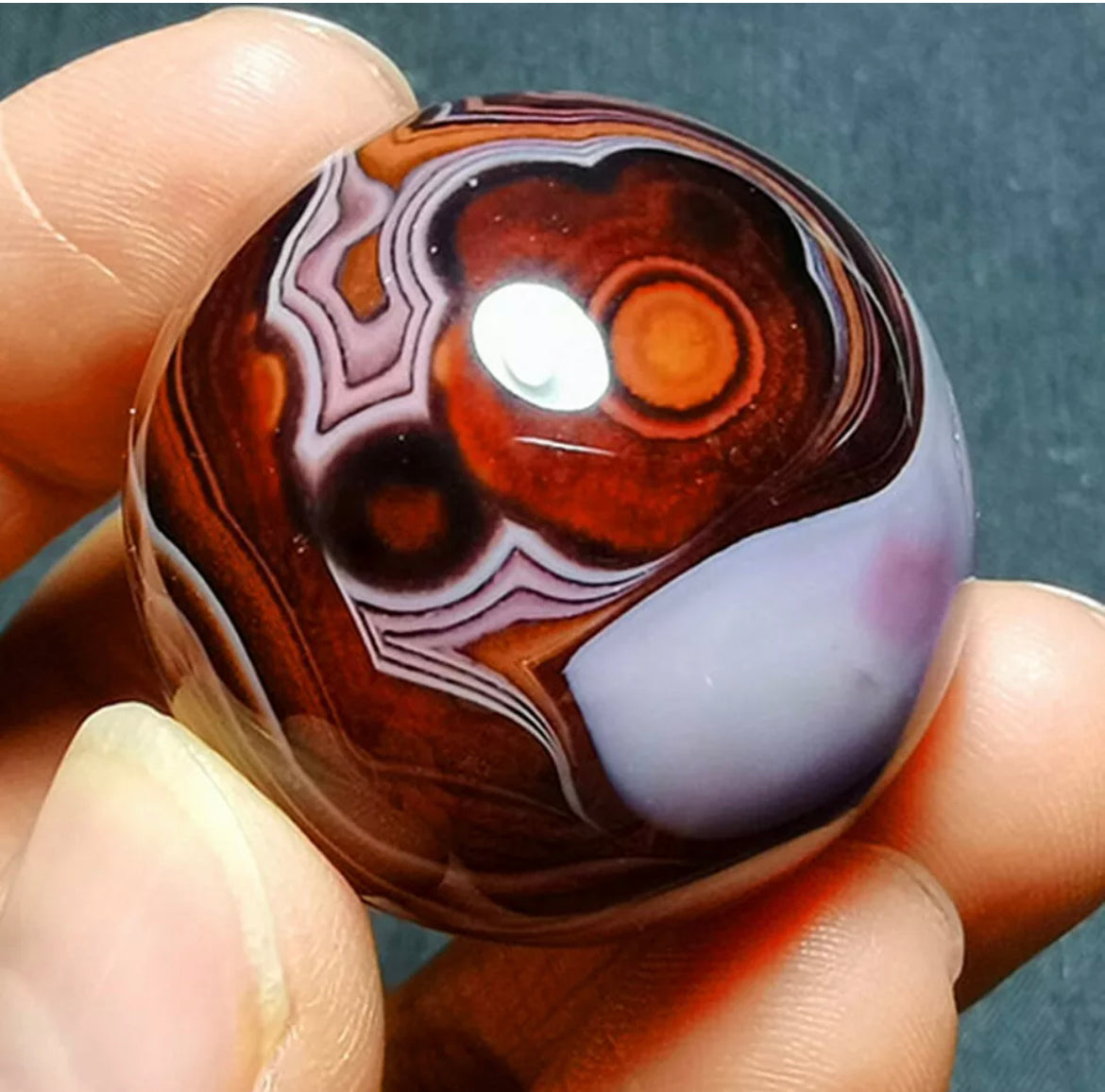 Natural Banded Agate Sphere