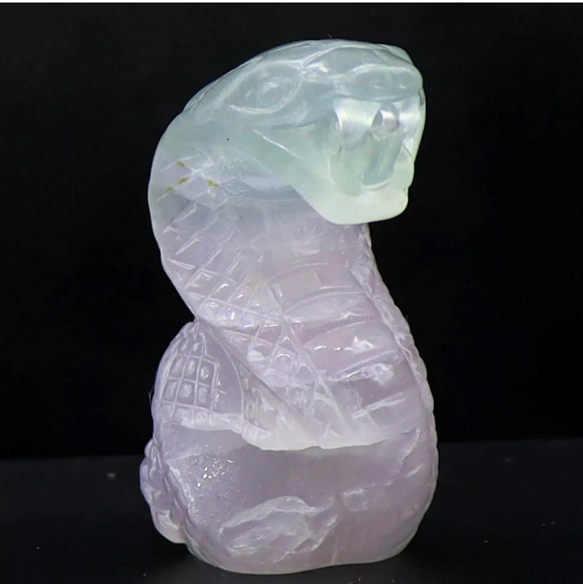 Natural Fluorite Cobra Snake