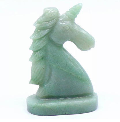 Natural Green Aventurine Unicorn