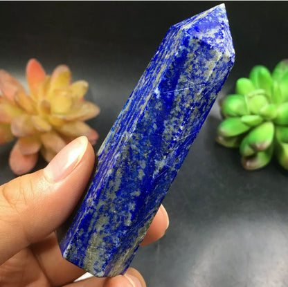 Natural Lapis Lazuli Gemstone Crystal Wand