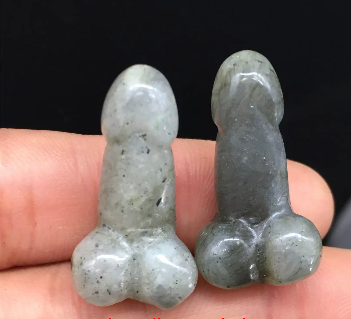 Natural Labradorite Crystal Penis