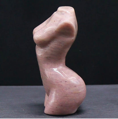 Natural Rhodonite Female Body Figurine