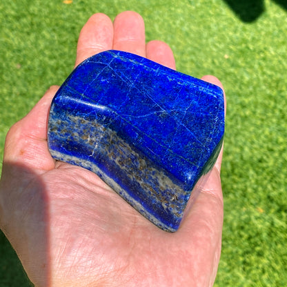 Raw natural Lapis Lazuli gemstone Slab