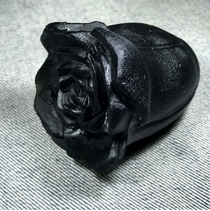 Black Obsidian gemstone Rose