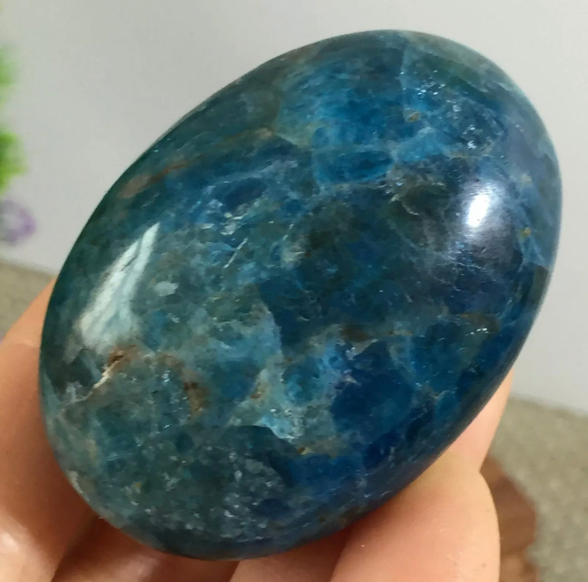 Blue Green Apatite Crystal Stone Natural Rough Mineral Specimen