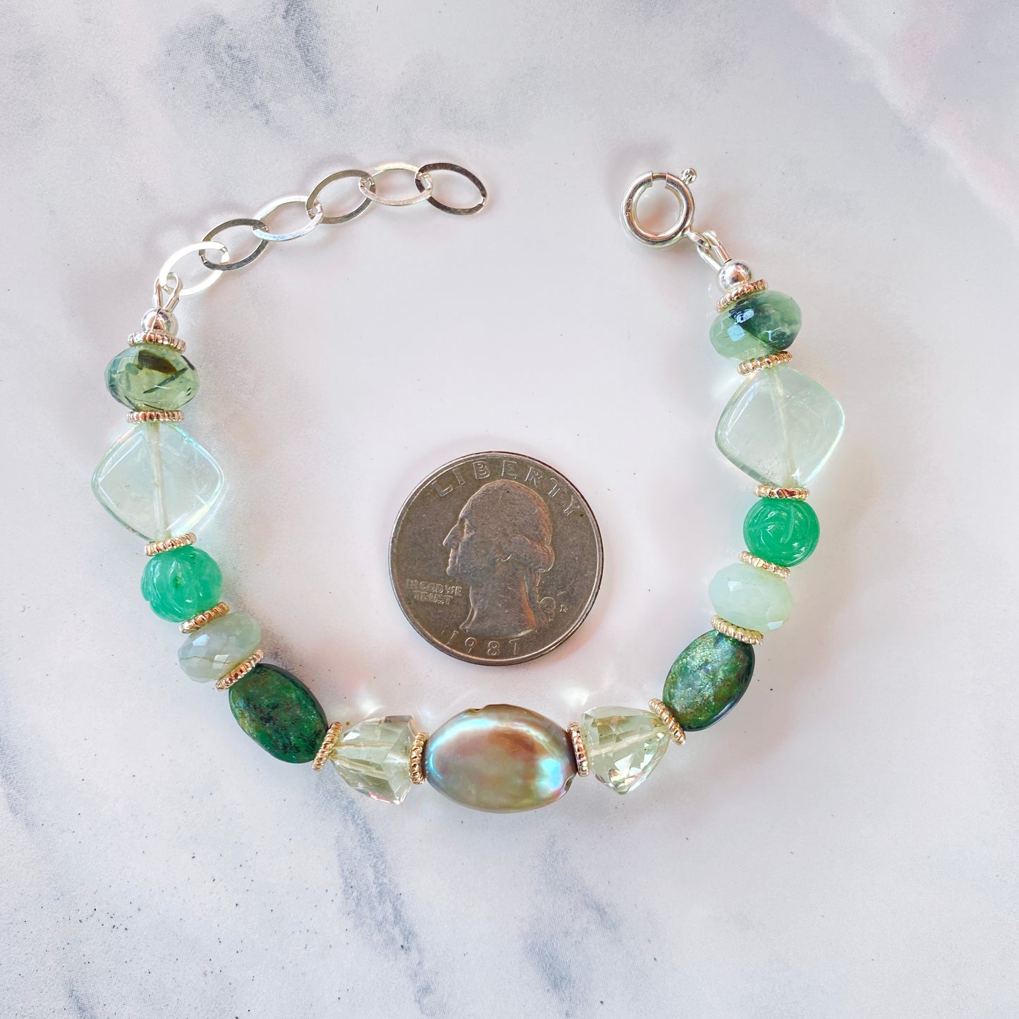 Get your green gemstones on, Bracelet