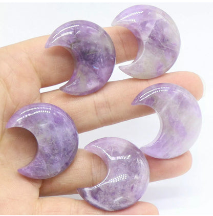 Natural Amethyst Moon