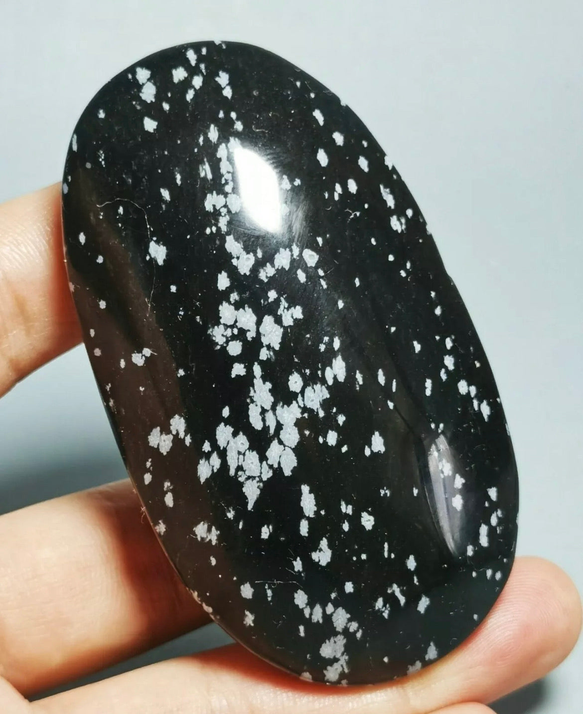 Natural Snowflake Obsidian Stone