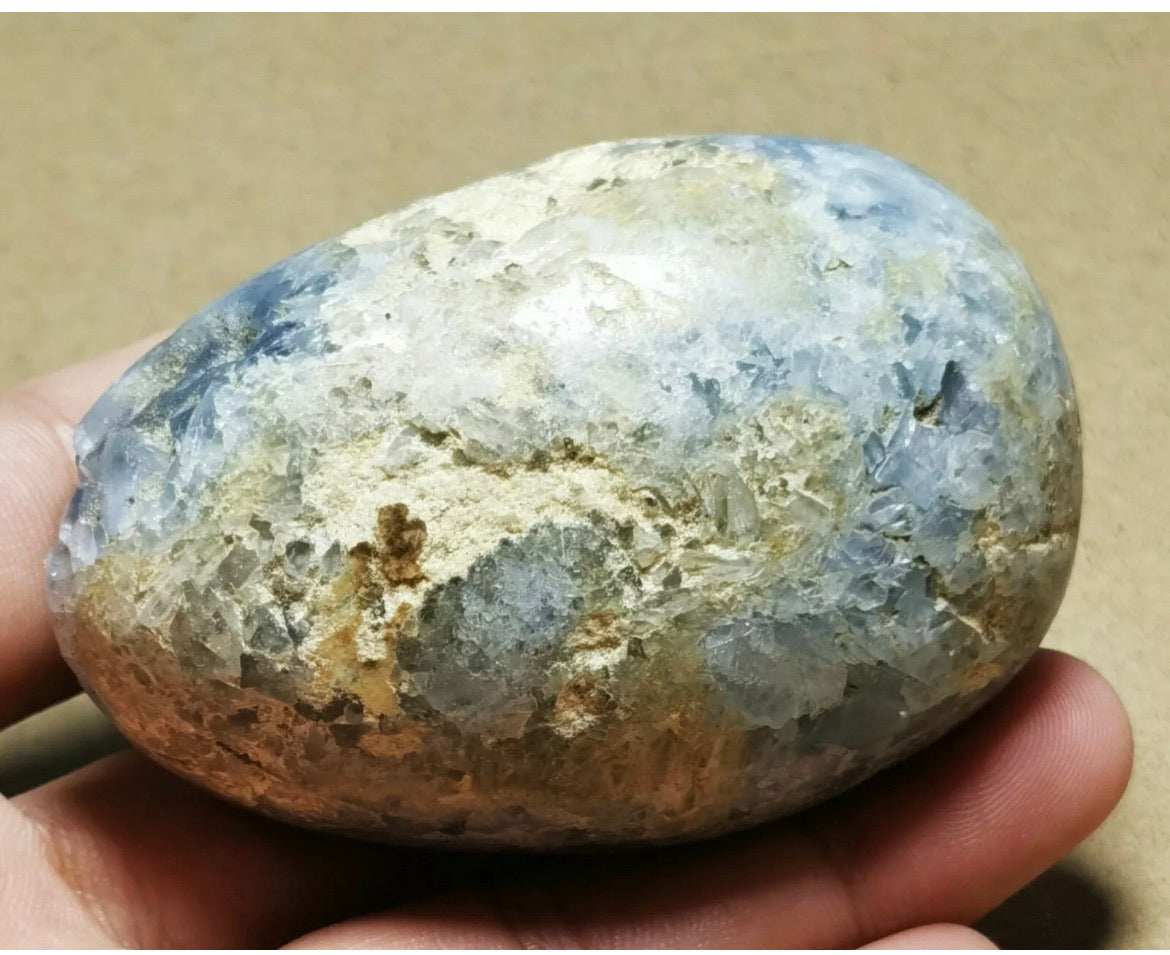 Rare Top Grade Gorgeous Sky Blue Celestite Geode