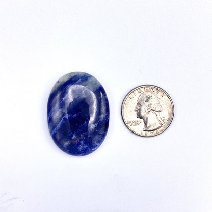 Natural Sodalite Worry Palm Stone