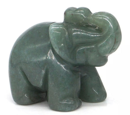 Natural Green Aventurine gemstone Elephant