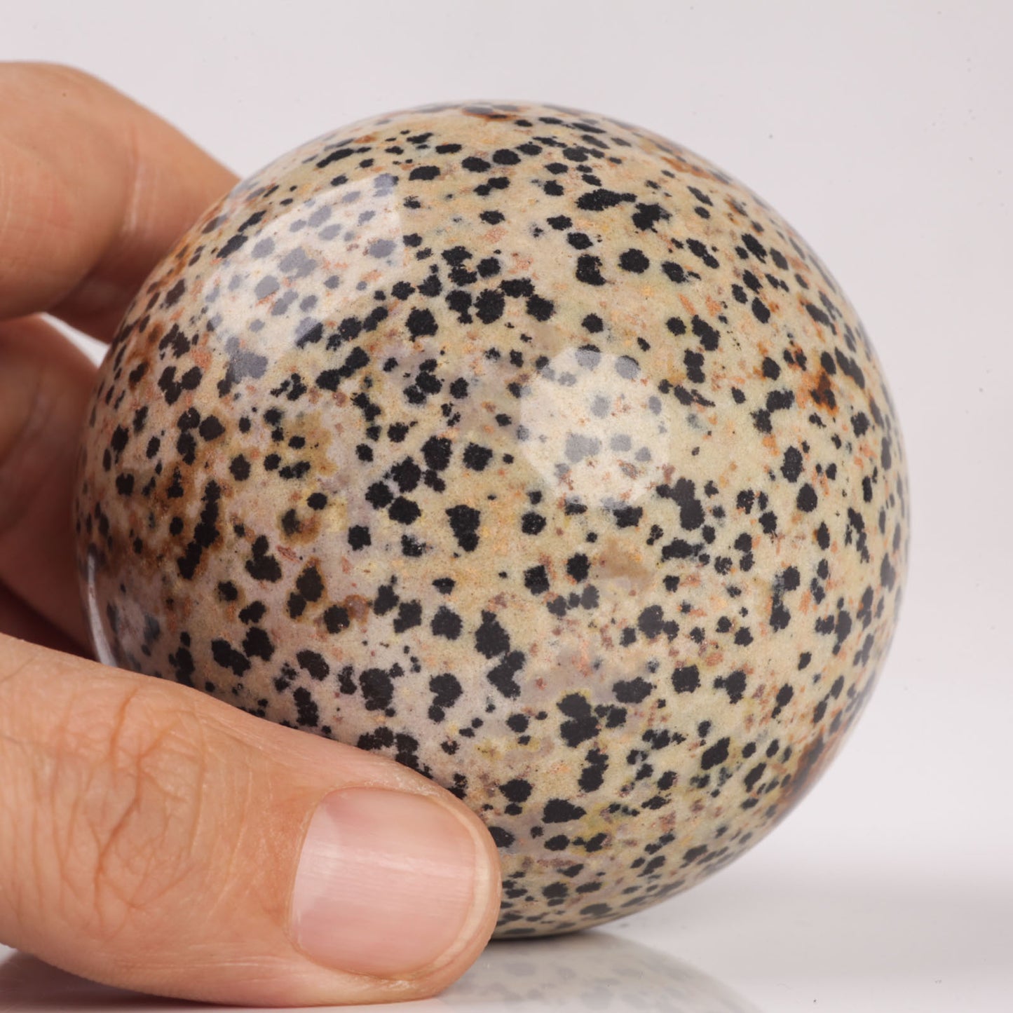 Natural Semiprecious gemstone Dalmatian Jasper crystal Ball sphere