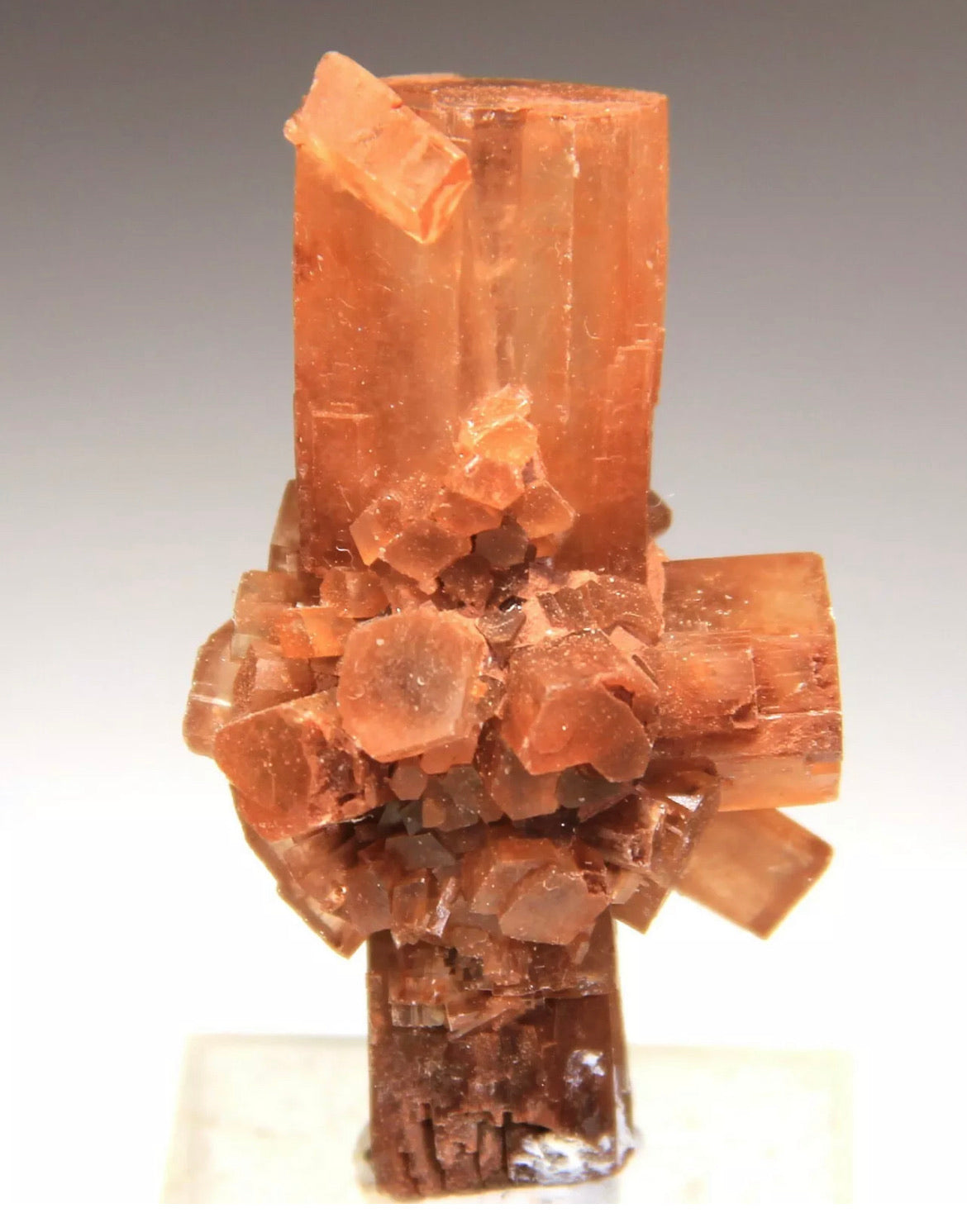 Natural Red aragonite  Cluster, from Morocco