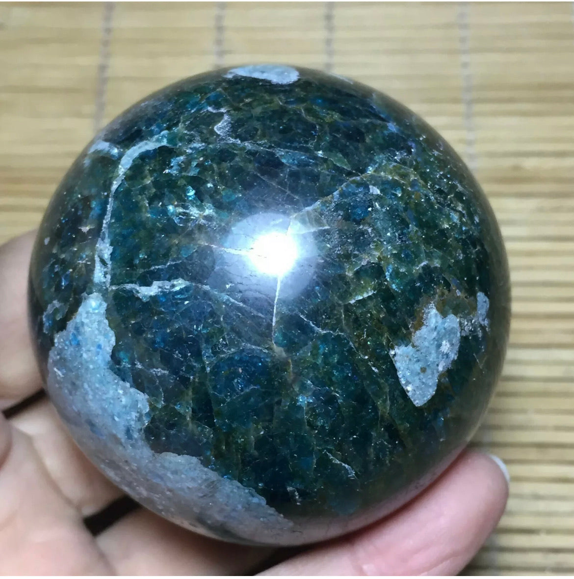 Apatite Gemstone energy Sphere