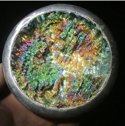 Natural Bismuth gemstone geode Crystal