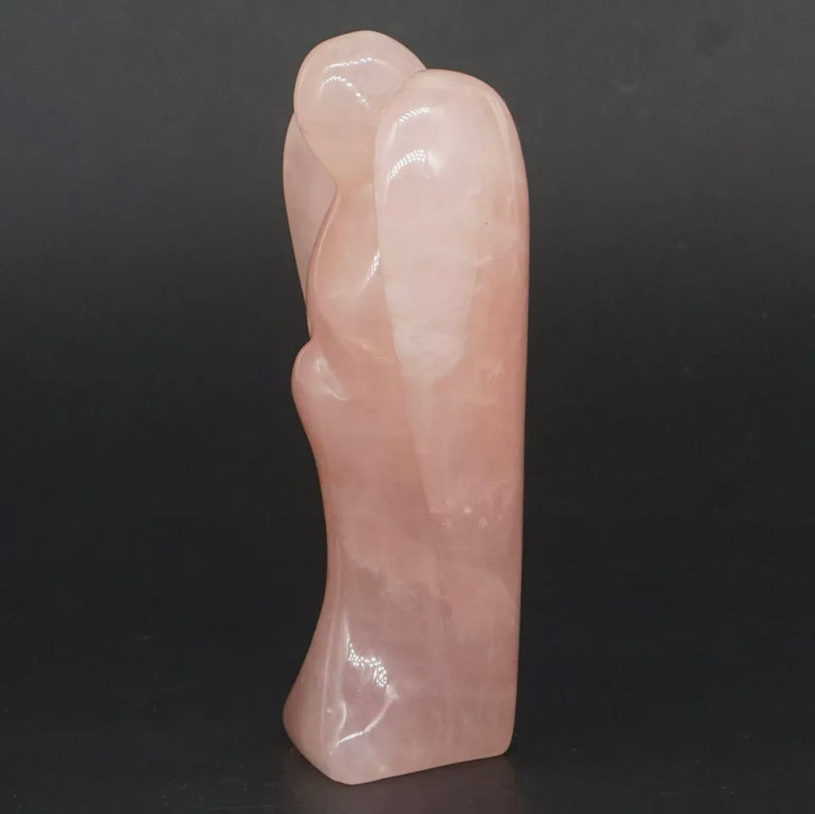 Natural Rose Quartz Angel Figurine