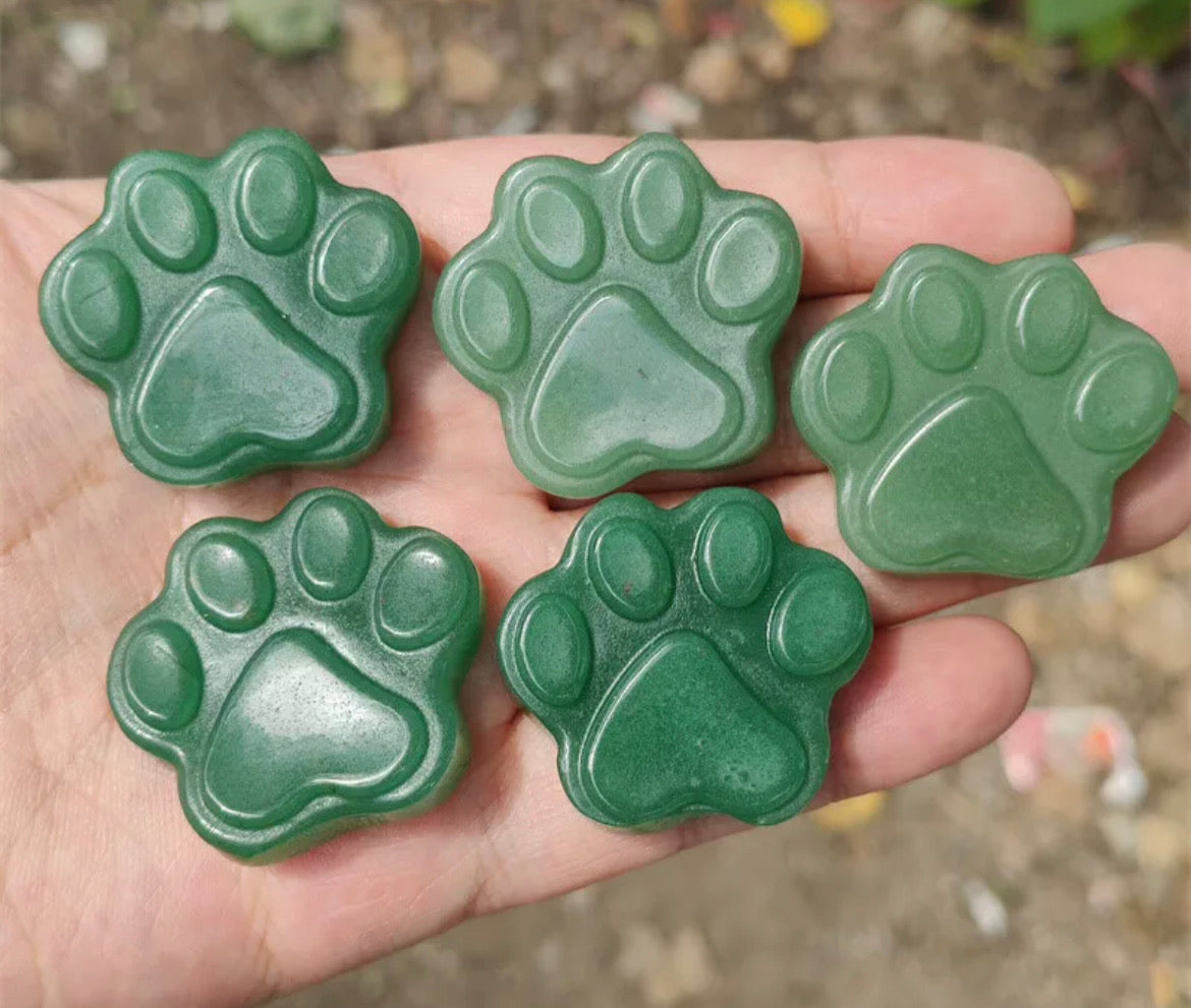 Natural Green Aventurine Paw