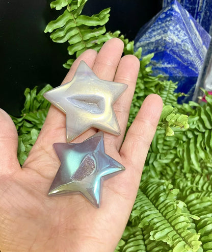 Angel Aura Genuine Agate Stars