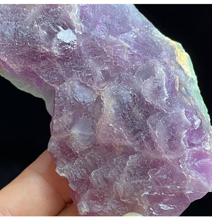 Translucent Purple Octahedral Fluorite Crystal Mineral