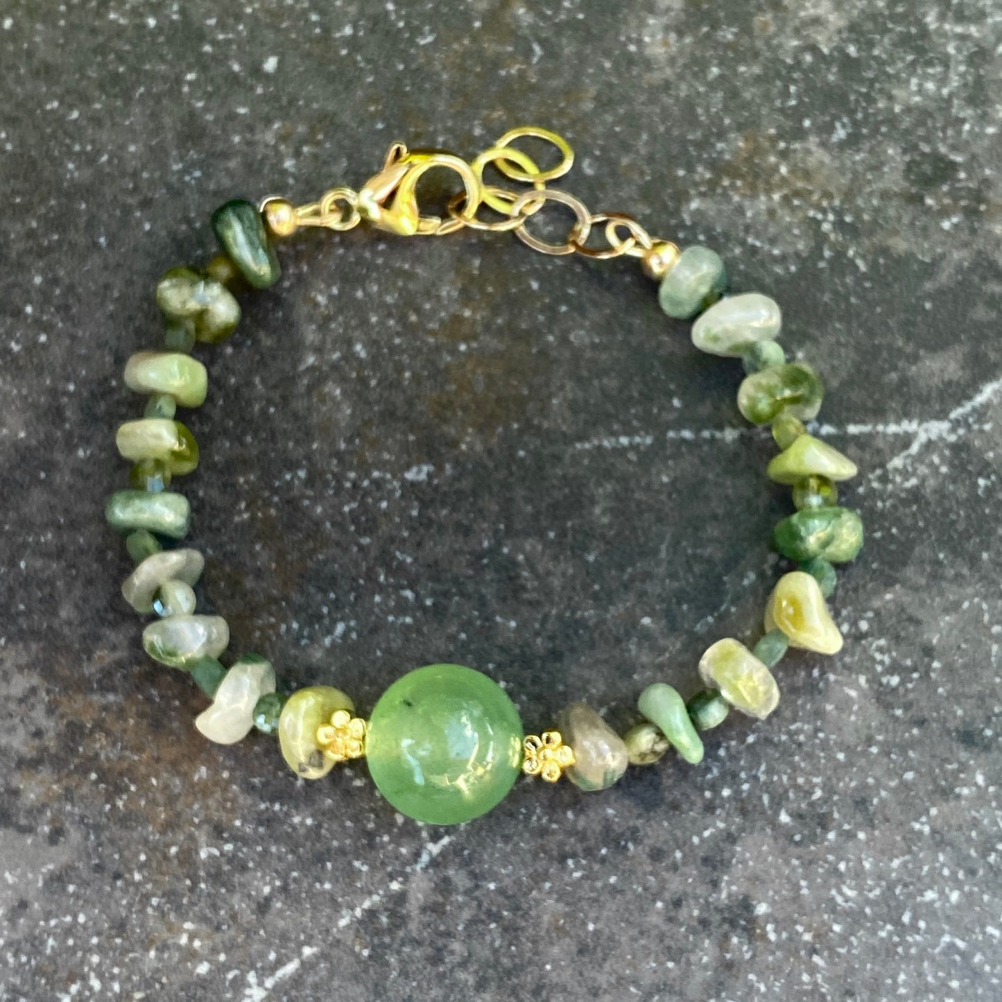 Green Tourmaline gemstone Bracelet