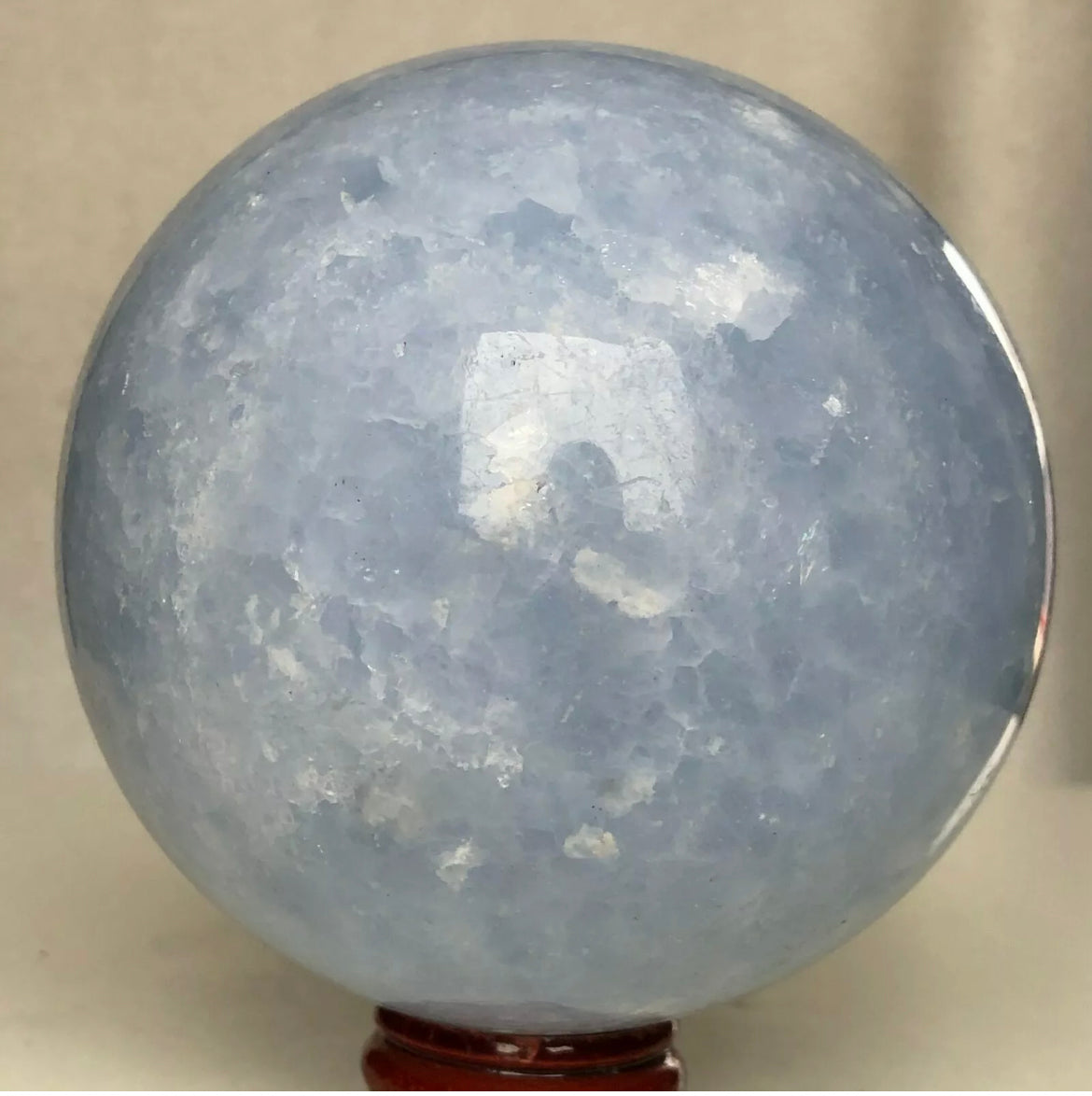 Natural Blue Celestite Gemstone Crystal Ball Sphere