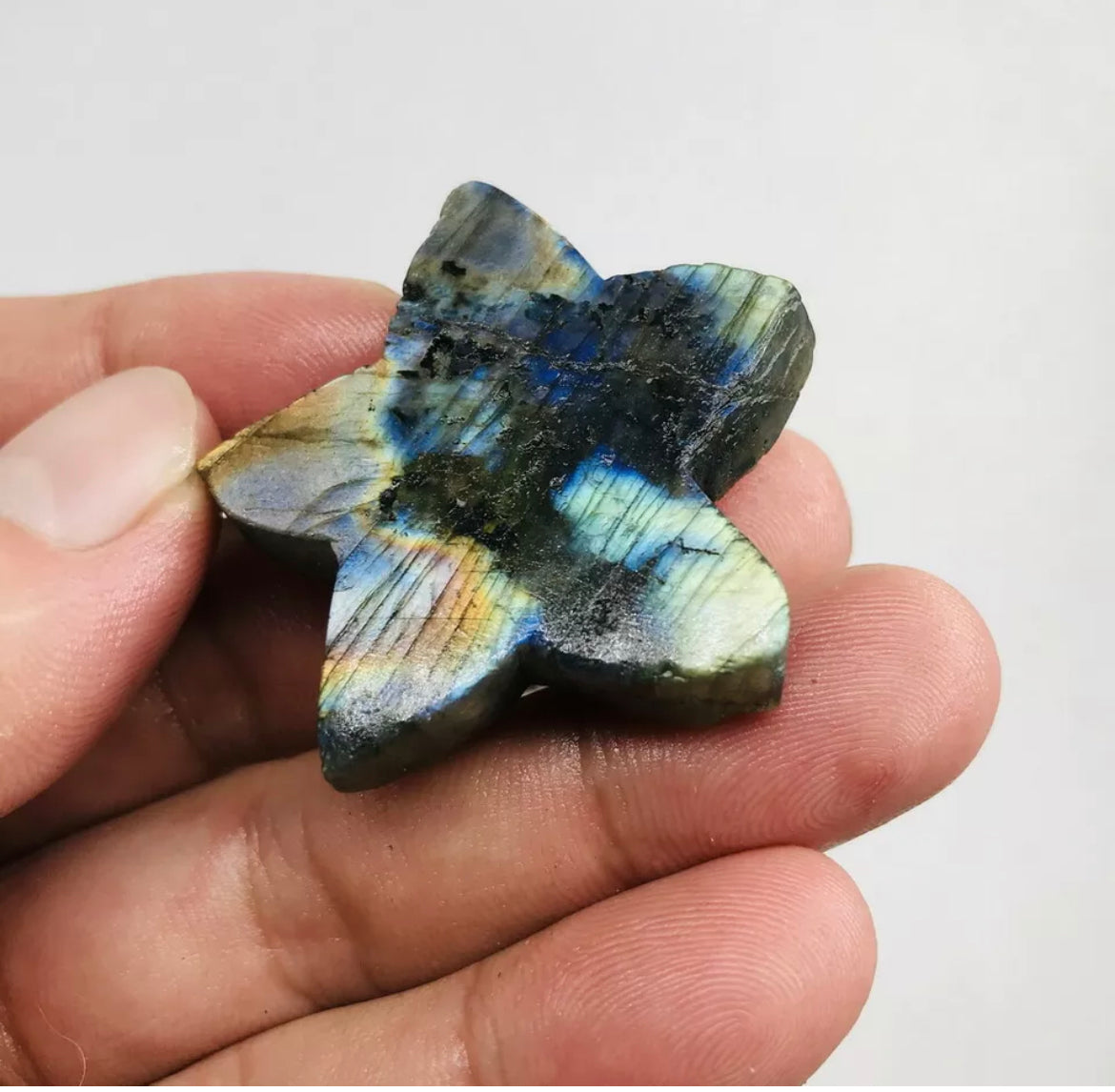 Natural Labradorite Starfish Crystal