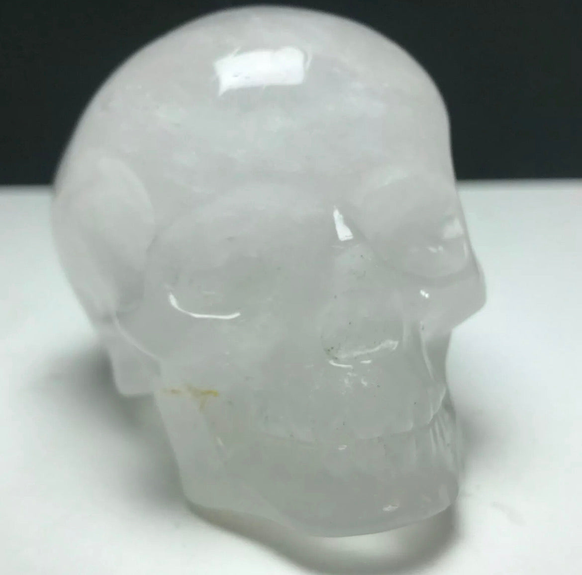 Natural Clear Quartz Skull