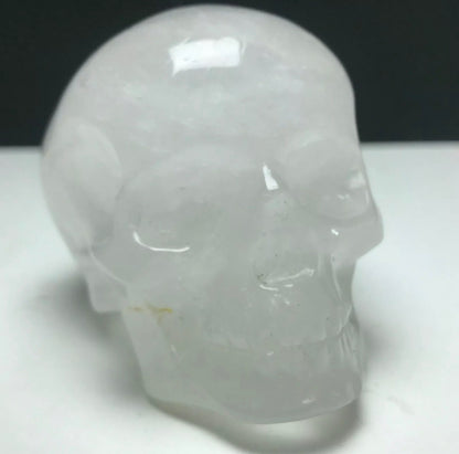 Natural Clear Quartz Skull