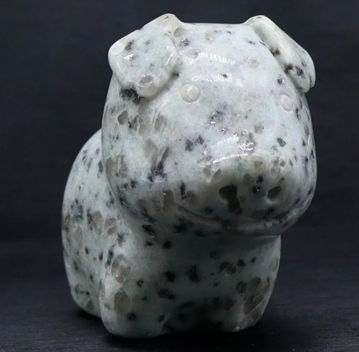 Sesame Jasper Pig figurine