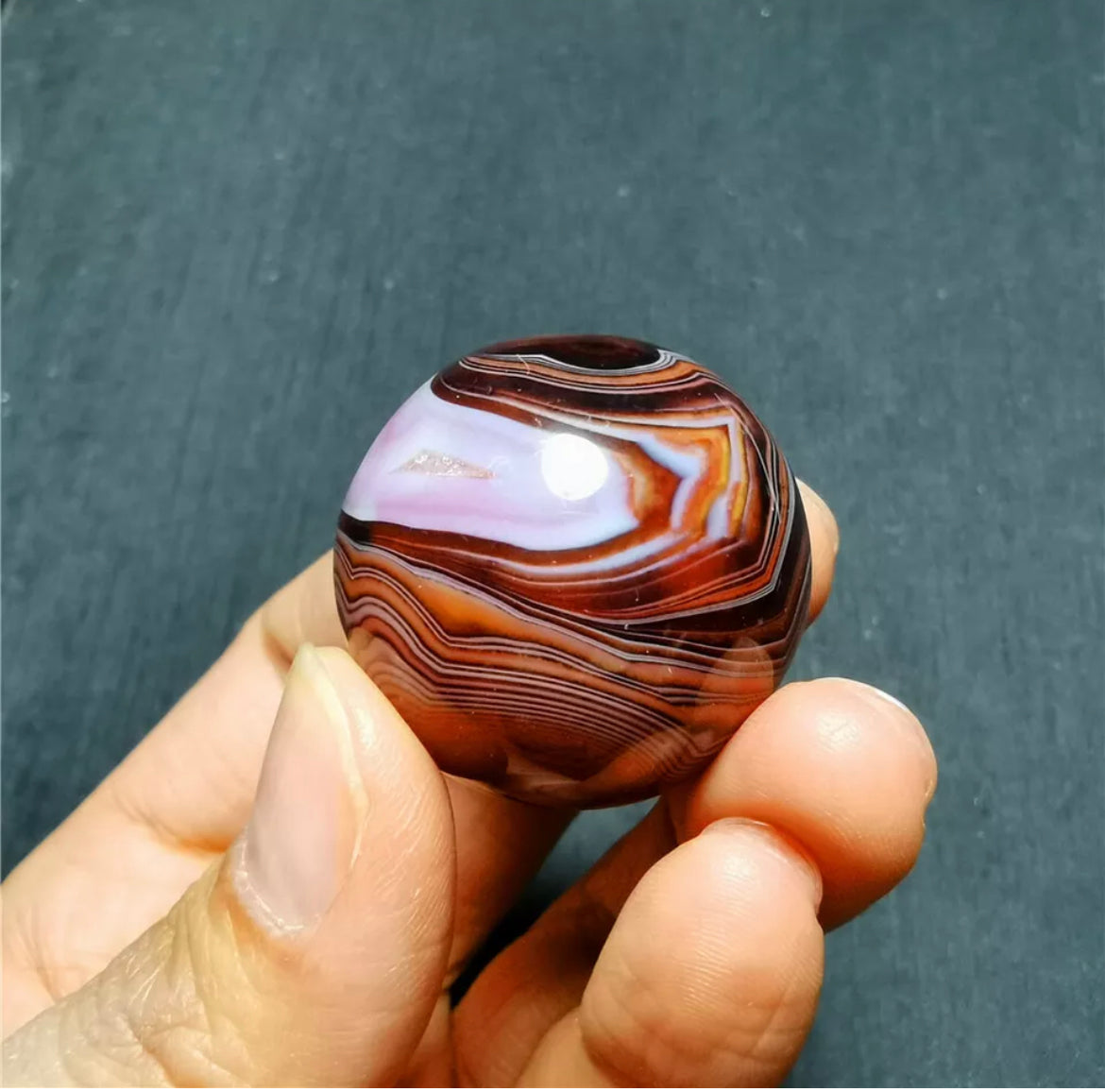 Natural Banded Agate Sphere