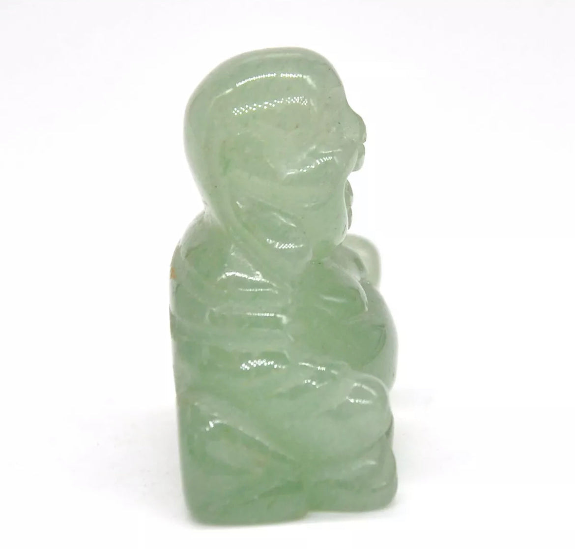 Natural Green Aventurine Laughing Buddha