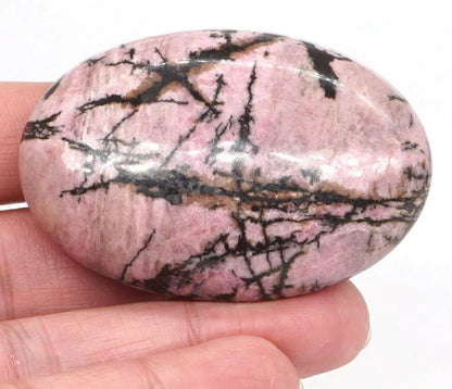 Natural Rhodonite massage Palm Stone