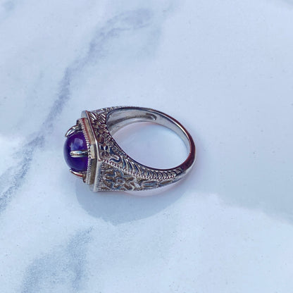 Amethyst Sterling silver ring